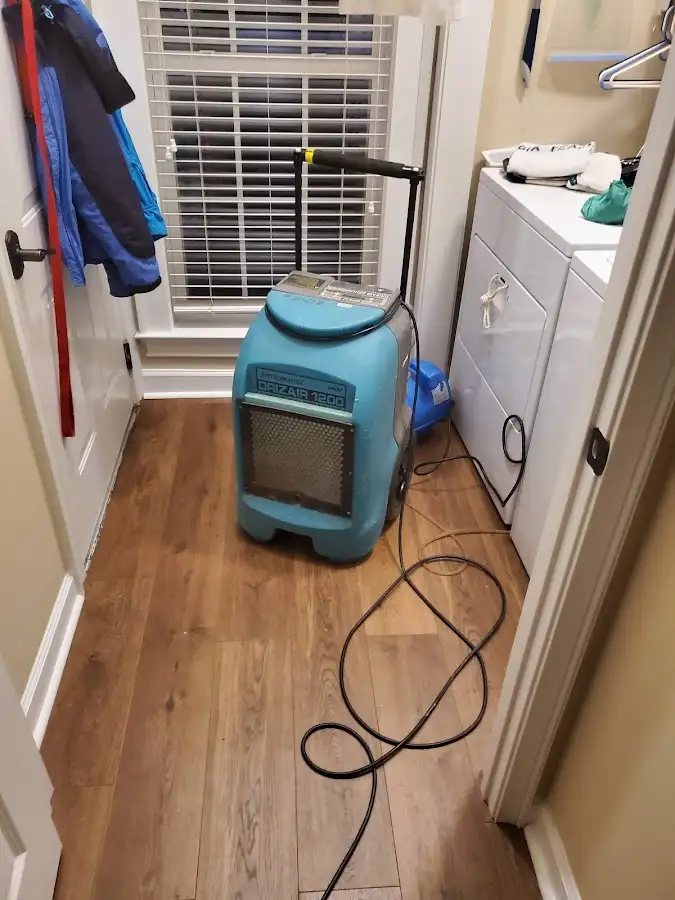 Commercial dehumidifier deployed for Flood Damage Cleanup in Hanover Park